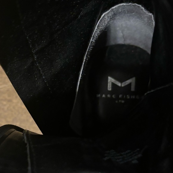 Marc Fisher Women's Black Crocodile Barren 2 Lace Up combat boots size 8 - Picture 4 of 10